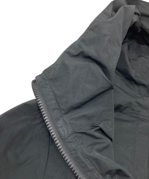 MONCLER（モンクレール）MONCLER (モンクレール) ROMBOU ロンボウ ワッペンロゴ フーデッド ジップアップ　アウター　ライトアウター ブラック サイズ:1の古着・服飾アイテム