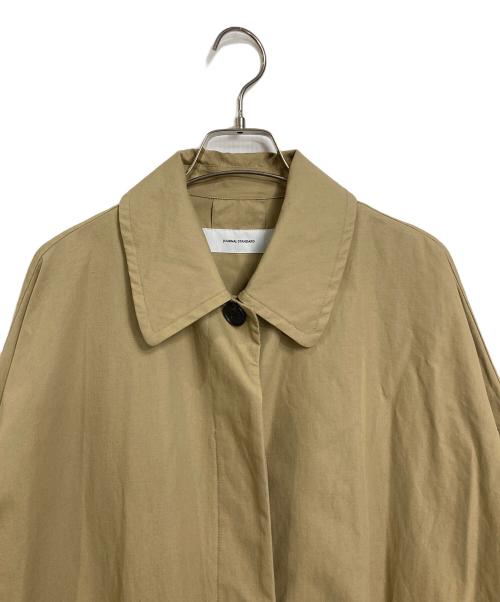 JOURNAL STANDARD（ジャーナルスタンダード）JOURNAL STANDARD (ジャーナルスタンダード) ハイカウントワイドステンカラーコート　ロングコート ベージュ サイズ:FREEの古着・服飾アイテム