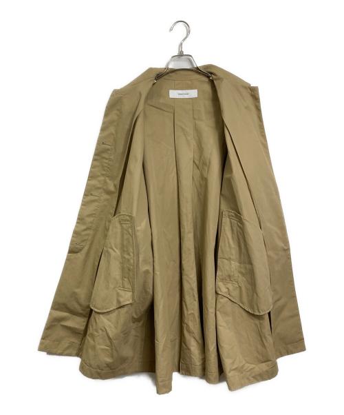 JOURNAL STANDARD（ジャーナルスタンダード）JOURNAL STANDARD (ジャーナルスタンダード) ハイカウントワイドステンカラーコート　ロングコート ベージュ サイズ:FREEの古着・服飾アイテム