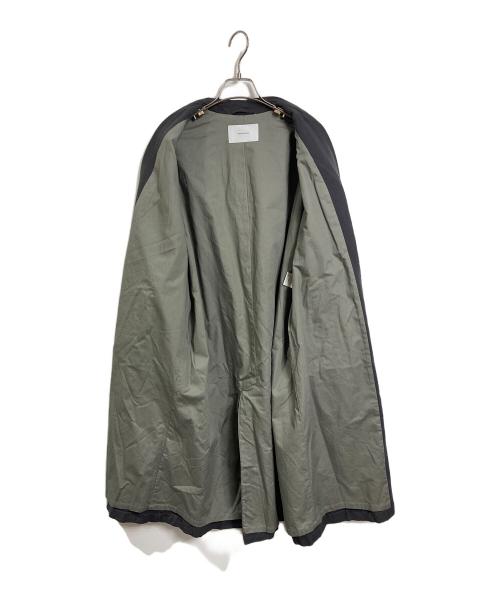 FRAMeWORK（フレームワーク）FRAMeWORK (フレームワーク) 綿麻ポプリンコート　ビッグシルエット グレー サイズ:FREEの古着・服飾アイテム