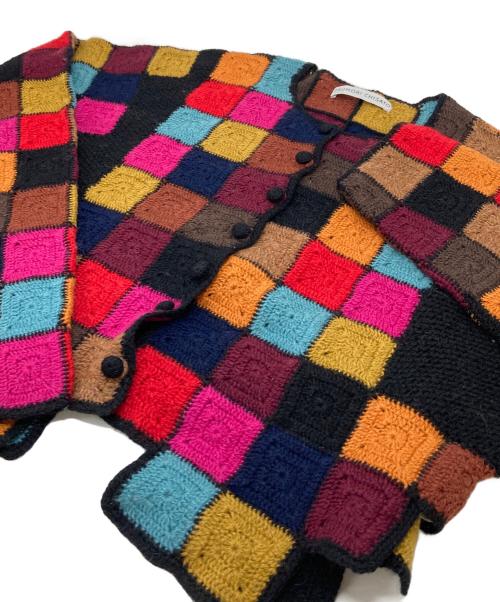tsumori chisato（ツモリチサト）tsumori chisato (ツモリチサト) クロシェニットカーディガン　パッチワークカーディガン　イッセイミヤケ マルチカラー サイズ:FREEの古着・服飾アイテム