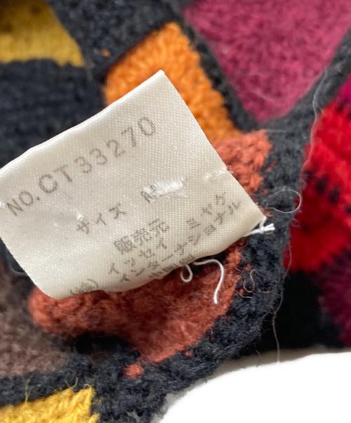 tsumori chisato（ツモリチサト）tsumori chisato (ツモリチサト) クロシェニットカーディガン　パッチワークカーディガン　イッセイミヤケ マルチカラー サイズ:FREEの古着・服飾アイテム
