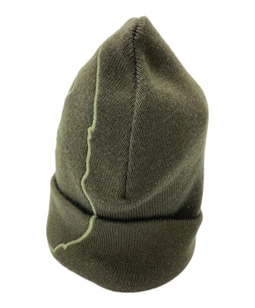 A BATHING APE（ア ベイシング エイプ）A BATHING APE (ア ベイシング エイプ) ニット帽　ニットキャップ　ビーニー　帽子　NIGO期 初期　日本製 グリーン サイズ:実寸参照の古着・服飾アイテム