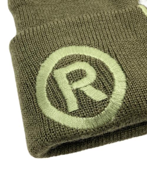 A BATHING APE（ア ベイシング エイプ）A BATHING APE (ア ベイシング エイプ) ニット帽　ニットキャップ　ビーニー　帽子　NIGO期 初期　日本製 グリーン サイズ:実寸参照の古着・服飾アイテム