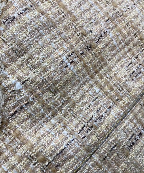 JUNYA WATANABE COMME des GARCONS（(ジュンヤワタナベ コムデギャルソン）JUNYA WATANABE COMME des GARCONS ((ジュンヤワタナベ コムデギャルソン) ツイードトートバッグ　トートバッグ ハンドバッグ　ドメスティック モード カバン 鞄 日本製 アイボリー サイズ:実寸参照の古着・服飾アイテム