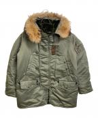 waiperワイパー）の古着「N-3B フライトジャケット　アウター　日本製」｜オリーブ