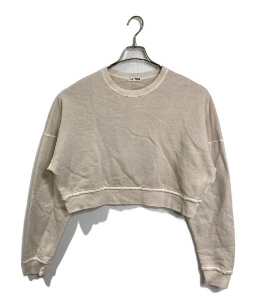 Gemini（ジェミニ）Gemini (ジェミニ) 顔料染めプルオーバー　スウェット　日本製 アイボリー サイズ:FREEの古着・服飾アイテム