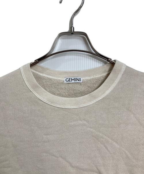 Gemini（ジェミニ）Gemini (ジェミニ) 顔料染めプルオーバー　スウェット　日本製 アイボリー サイズ:FREEの古着・服飾アイテム