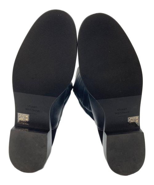 STUART WEITZMAN（スチュアートワイツマン）STUART WEITZMAN (スチュアートワイツマン) ロングブーツ　ローヒール ブラック サイズ:36の古着・服飾アイテム