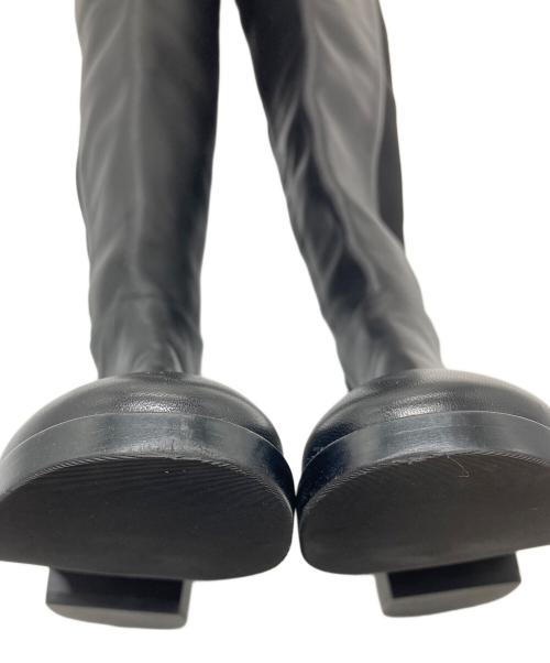 STUART WEITZMAN（スチュアートワイツマン）STUART WEITZMAN (スチュアートワイツマン) ロングブーツ　ローヒール ブラック サイズ:36の古着・服飾アイテム