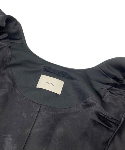 LE PHIL（ル フィル）LE PHIL (ル フィル) ポップコーンジャージーハーフコート ベージュの古着・服飾アイテム