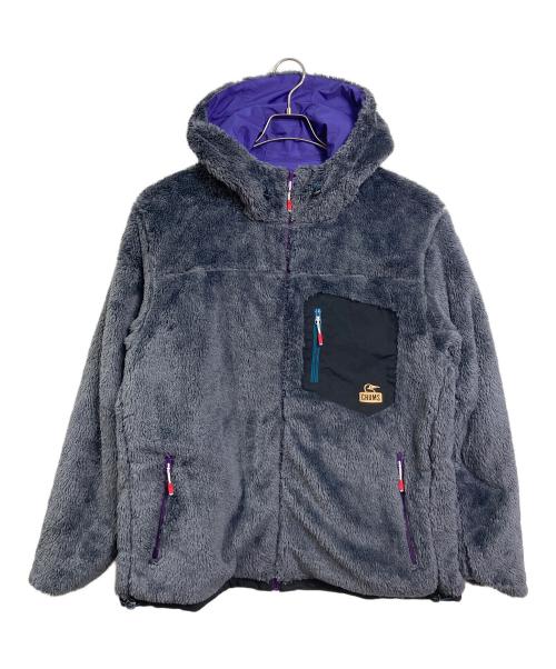 CHUMS（チャムス）CHUMS (チャムス) エルモ ゴアテックスインフィニアムリバーシブルフーディー　ELMO GORE-TEX INFINIUM REVERSIBLE HOODIE　アウター　スポーツ　アウトドア グレー×パープル サイズ:XLの古着・服飾アイテム
