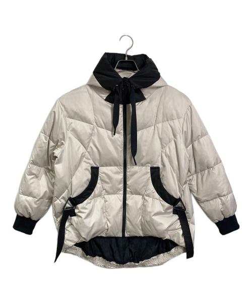 vivapresto（ビバプレスト）vivapresto (ビバプレスト) ダウンジャケット　アウター ホワイト×ブラック サイズ:Mの古着・服飾アイテム