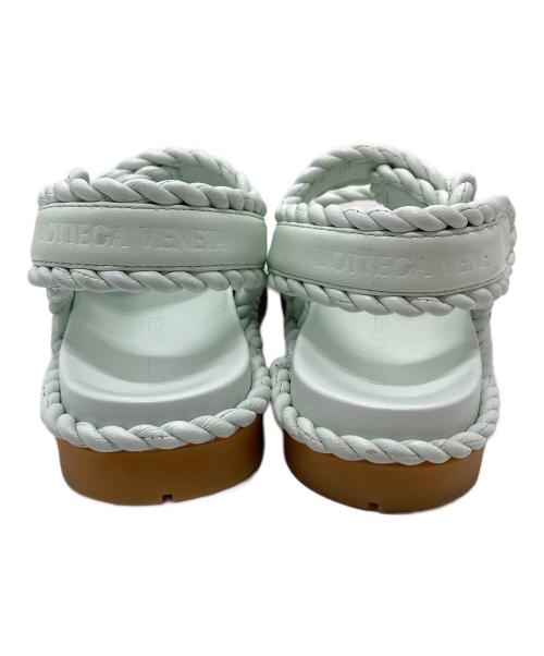 BOTTEGA VENETA（ボッテガベネタ）BOTTEGA VENETA (ボッテガベネタ) ジャック フラット サンダル　フラットサンダル　イタリア製 グリーン サイズ:38の古着・服飾アイテム