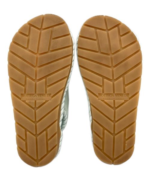 BOTTEGA VENETA（ボッテガベネタ）BOTTEGA VENETA (ボッテガベネタ) ジャック フラット サンダル　フラットサンダル　イタリア製 グリーン サイズ:38の古着・服飾アイテム