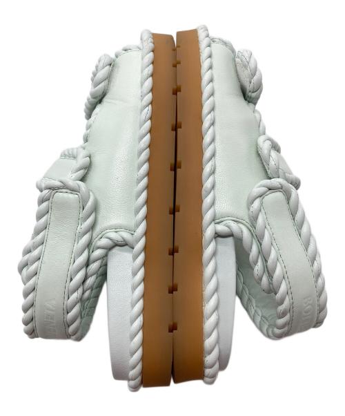 BOTTEGA VENETA（ボッテガベネタ）BOTTEGA VENETA (ボッテガベネタ) ジャック フラット サンダル　フラットサンダル　イタリア製 グリーン サイズ:38の古着・服飾アイテム