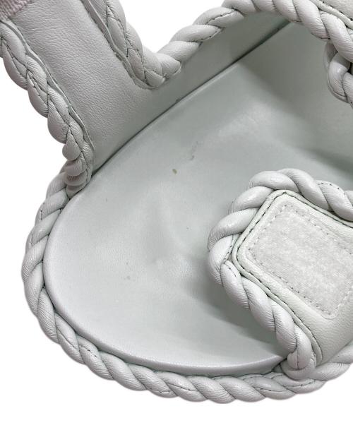 BOTTEGA VENETA（ボッテガベネタ）BOTTEGA VENETA (ボッテガベネタ) ジャック フラット サンダル　フラットサンダル　イタリア製 グリーン サイズ:38の古着・服飾アイテム