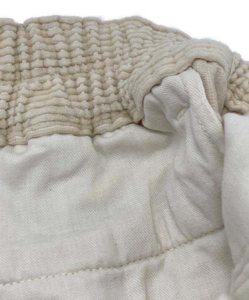 HARVESTY（ハーベスティー）HARVESTY (ハーベスティー) コーデュロイサーカスパンツ　コットンパンツ　ビックシルエット アイボリー サイズ:1の古着・服飾アイテム