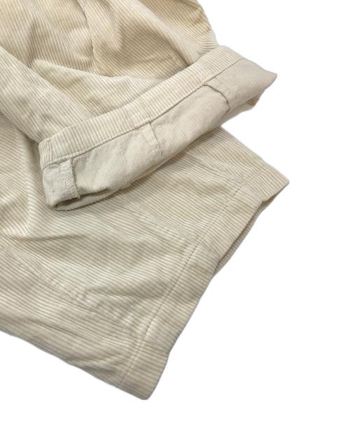 HARVESTY（ハーベスティー）HARVESTY (ハーベスティー) コーデュロイサーカスパンツ　コットンパンツ　ビックシルエット アイボリー サイズ:1の古着・服飾アイテム