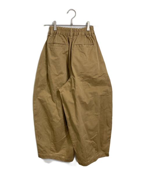 HARVESTY（ハーベスティー）HARVESTY (ハーベスティー) サーカスワイドパンツ　日本製 ブラウンの古着・服飾アイテム
