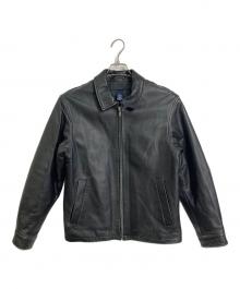 LAND'S END（ランズエンド）の古着「【古着】ラムレザージャケット　アウター　羊革　」｜ブラック
