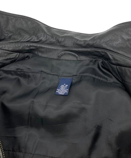 LAND'S END（ランズエンド）LAND'S END (ランズエンド) 【古着】ラムレザージャケット　アウター　羊革　 ブラック サイズ:Sの古着・服飾アイテム