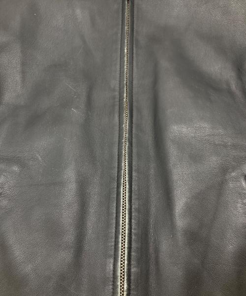 LAND'S END（ランズエンド）LAND'S END (ランズエンド) 【古着】ラムレザージャケット　アウター　羊革　 ブラック サイズ:Sの古着・服飾アイテム