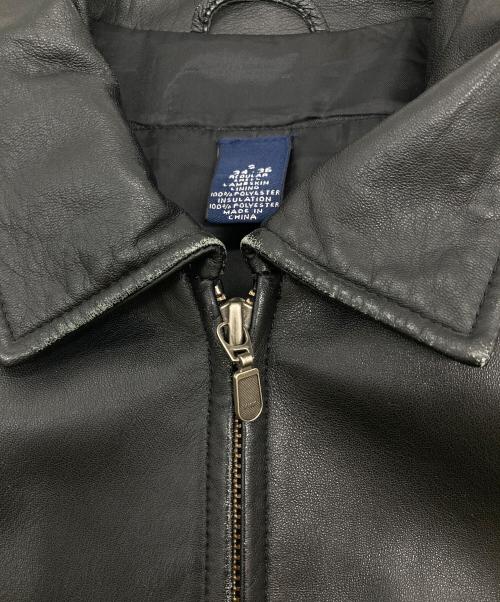 LAND'S END（ランズエンド）LAND'S END (ランズエンド) 【古着】ラムレザージャケット　アウター　羊革　 ブラック サイズ:Sの古着・服飾アイテム