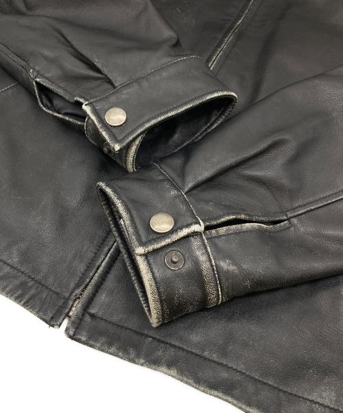 LAND'S END（ランズエンド）LAND'S END (ランズエンド) 【古着】ラムレザージャケット　アウター　羊革　 ブラック サイズ:Sの古着・服飾アイテム