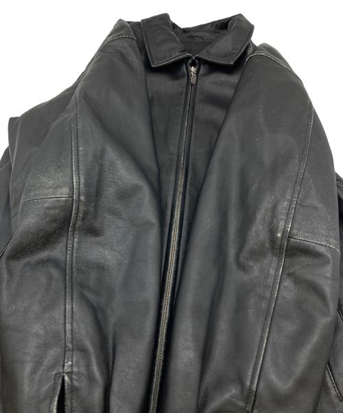 LAND'S END（ランズエンド）LAND'S END (ランズエンド) 【古着】ラムレザージャケット　アウター　羊革　 ブラック サイズ:Sの古着・服飾アイテム