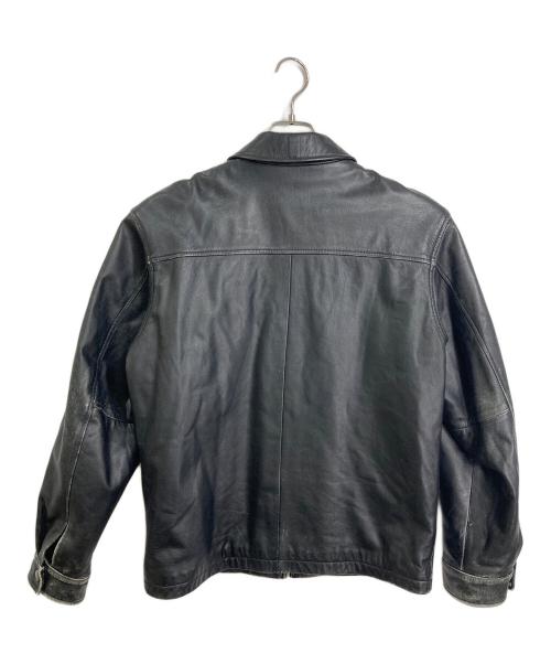 LAND'S END（ランズエンド）LAND'S END (ランズエンド) 【古着】ラムレザージャケット　アウター　羊革　 ブラック サイズ:Sの古着・服飾アイテム