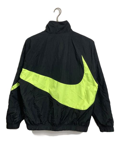 NIKE（ナイキ）NIKE (ナイキ) CITY NEON HBR WOVEN JACKET ナイロンジャケット ブラック×グリーン サイズ:Mの古着・服飾アイテム