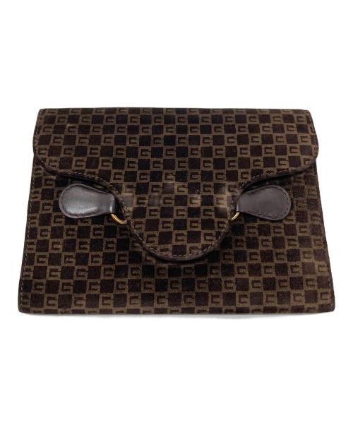 GUCCI（グッチ）GUCCI (グッチ) ホースビットＧＧ総柄財布　カードケース　ウォレット　OLD GUCCI ブラウン サイズ:実寸参照の古着・服飾アイテム