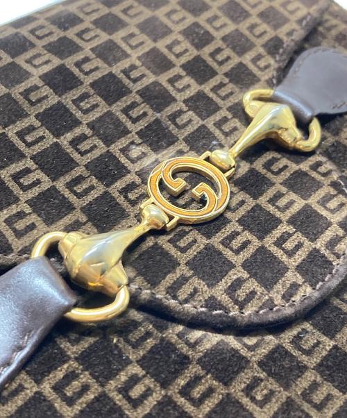 GUCCI（グッチ）GUCCI (グッチ) ホースビットＧＧ総柄財布　カードケース　ウォレット　OLD GUCCI ブラウン サイズ:実寸参照の古着・服飾アイテム