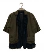 tricot COMME des GARCONSトリココムデギャルソン）の古着「フリルデザインジャケット」｜オリーブ