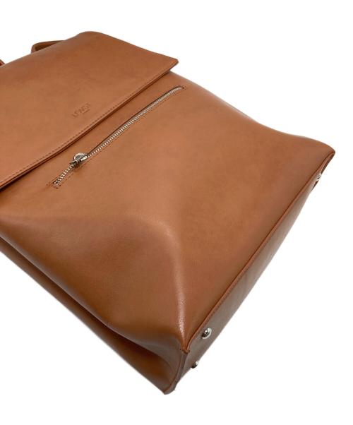 lovst tokyo（ラヴィスト トーキョー）LOVST TOKYO (ラヴィスト トーキョー) Apple Square Rucksack　レザーリュック ブラウン サイズ:実寸参照の古着・服飾アイテム