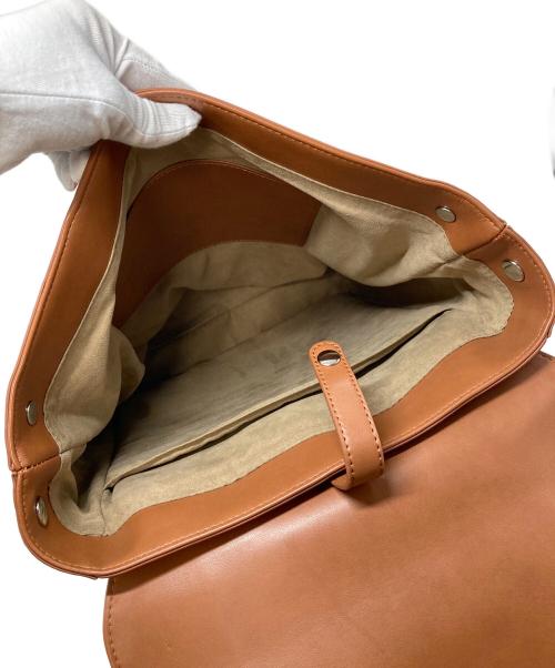 lovst tokyo（ラヴィスト トーキョー）LOVST TOKYO (ラヴィスト トーキョー) Apple Square Rucksack　レザーリュック ブラウン サイズ:実寸参照の古着・服飾アイテム