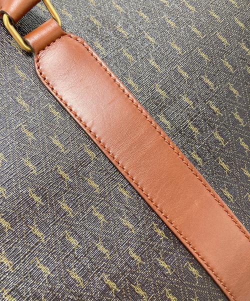 Saint Laurent Paris（サンローランパリ）Saint Laurent Paris (サンローランパリ) DUFFLE BAG モノグラム ボストンバッグ　W48cm H31cm D20cm ショルダー全長120-130cm ダークブラウン サイズ:実寸参照の古着・服飾アイテム