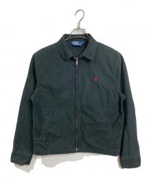 POLO RALPH LAUREN（ポロ・ラルフローレン）の古着「【古着】80’Sスイングトップ　アウター　ライトアウター　80年代 インパクト21 三角タグ」｜ブラック