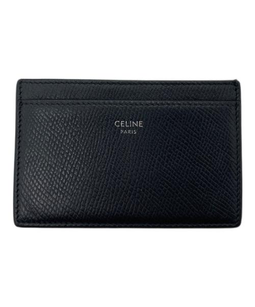 CELINE（セリーヌ）CELINE (セリーヌ) カードケース　レザー ブラック サイズ:実寸参照の古着・服飾アイテム