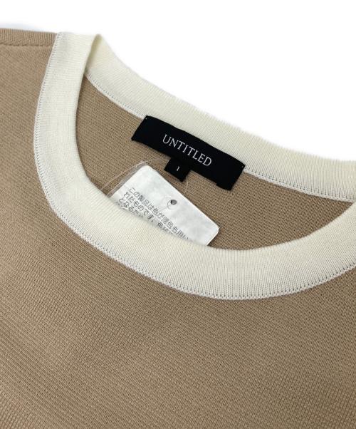 UNTITLED（アンタイトル）UNTITLED (アンタイトル) ウールミラノリブニット　アクリル混ニット ベージュ サイズ:S 未使用品の古着・服飾アイテム