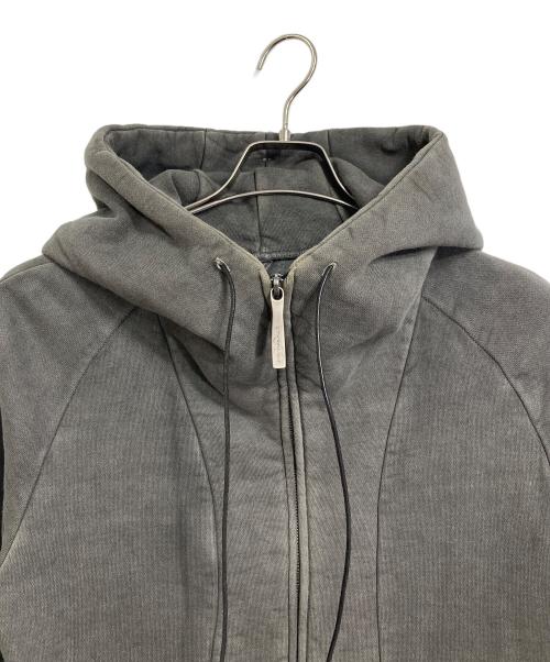 THE VIRIDI-ANNE（ヴィリジアン）THE VIRIDI-ANNE (ヴィリジアン) ジップパーカー　コットンパーカー　ラグランパーカ　起毛 グレー サイズ:1の古着・服飾アイテム