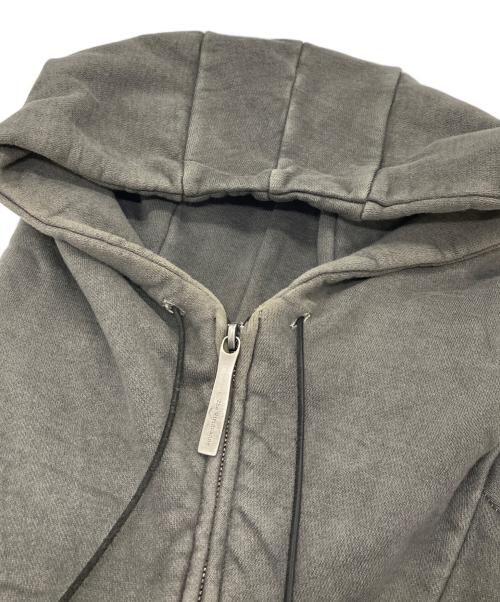 THE VIRIDI-ANNE（ヴィリジアン）THE VIRIDI-ANNE (ヴィリジアン) ジップパーカー　コットンパーカー　ラグランパーカ　起毛 グレー サイズ:1の古着・服飾アイテム