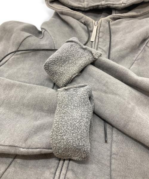 THE VIRIDI-ANNE（ヴィリジアン）THE VIRIDI-ANNE (ヴィリジアン) ジップパーカー　コットンパーカー　ラグランパーカ　起毛 グレー サイズ:1の古着・服飾アイテム