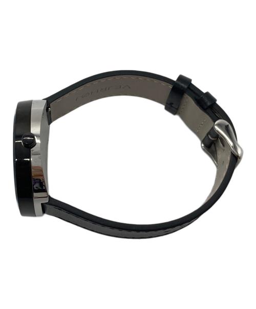 VEJRHOJ（ヴェアホイ）VEJRHOJ (ヴェアホイ) NORDIC | night クリスタルガラス　本革レザー　3ATM ブラック サイズ:実寸参照の古着・服飾アイテム