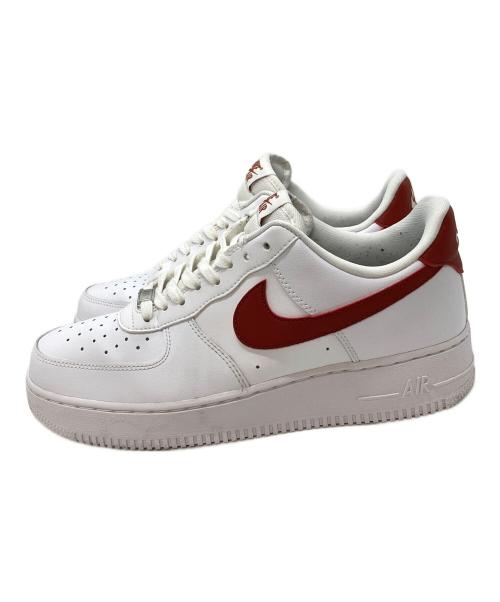 NIKE（ナイキ）NIKE (ナイキ) WMNS AIR FORCE 1 07  ホワイト×レッド サイズ:US10.5の古着・服飾アイテム