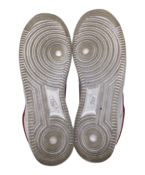 NIKE（ナイキ）NIKE (ナイキ) WMNS AIR FORCE 1 07  ホワイト×レッド サイズ:US10.5の古着・服飾アイテム