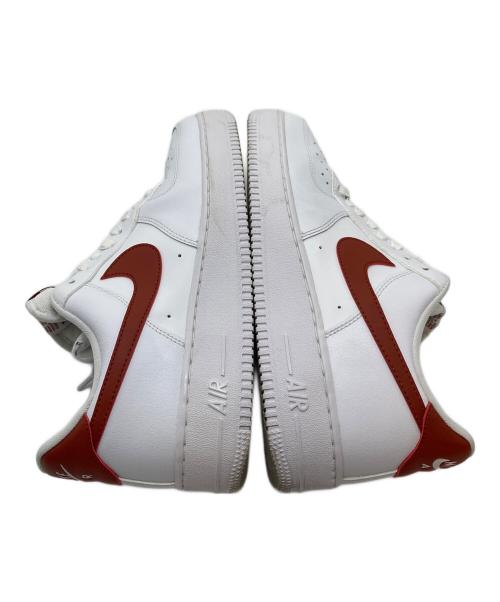 NIKE（ナイキ）NIKE (ナイキ) WMNS AIR FORCE 1 07  ホワイト×レッド サイズ:US10.5の古着・服飾アイテム