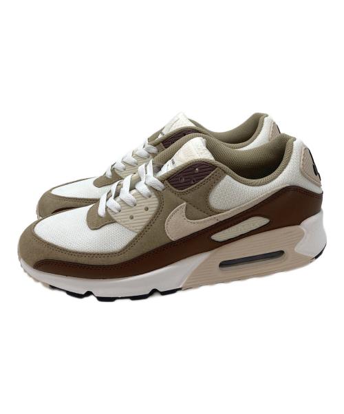 NIKE（ナイキ）NIKE (ナイキ) AIR MAX 90 サミットホワイト/ブラウン ホワイト×ベージュ サイズ:US 9.5の古着・服飾アイテム