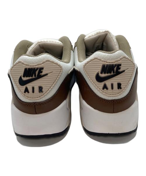 NIKE（ナイキ）NIKE (ナイキ) AIR MAX 90 サミットホワイト/ブラウン ホワイト×ベージュ サイズ:US 9.5の古着・服飾アイテム